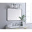 Elegant Decor Evermore Soft Corner Rectangular Mirror 24X36", Silver