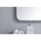 Elegant Decor Evermore Soft Corner Rectangular Mirror 24X36", Silver