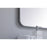 Elegant Decor Evermore Soft Corner Rectangular Mirror 24X36", Silver