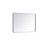 Elegant Decor Evermore Soft Corner Rectangular Mirror 24X36", Silver