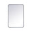 Elegant Decor Evermore Soft Corner Rectangular Mirror 24X36", Silver