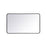 Elegant Decor Evermore Soft Corner Rectangular Mirror 24X40", Black