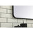Elegant Decor Evermore Soft Corner Rectangular Mirror 24X40", Black