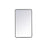 Elegant Decor Evermore Soft Corner Rectangular Mirror 24X40", Black