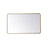 Elegant Decor Evermore Soft Corner Rectangular Mirror 24X40", Brass