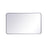 Elegant Decor Evermore Soft Corner Rectangular Mirror 24X40", Silver