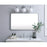 Elegant Decor Evermore Soft Corner Rectangular Mirror 24X40", Silver