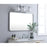 Elegant Decor Evermore Soft Corner Rectangular Mirror 24X40", Silver