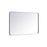 Elegant Decor Evermore Soft Corner Rectangular Mirror 24X40", Silver