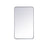 Elegant Decor Evermore Soft Corner Rectangular Mirror 24X40", Silver