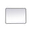 Elegant Decor Evermore Soft Corner Rectangular Mirror 27X36", Black