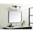 Elegant Decor Evermore Soft Corner Rectangular Mirror 27X36", Black