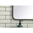 Elegant Decor Evermore Soft Corner Rectangular Mirror 27X36", Black