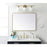 Elegant Decor Evermore Soft Corner Rectangular Mirror 27X36", Brass