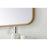 Elegant Decor Evermore Soft Corner Rectangular Mirror 27X36", Brass
