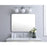 Elegant Decor Evermore Soft Corner Rectangular Mirror 27X36", Silver