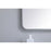Elegant Decor Evermore Soft Corner Rectangular Mirror 27X36", Silver