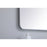 Elegant Decor Evermore Soft Corner Rectangular Mirror 27X36", Silver