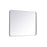 Elegant Decor Evermore Soft Corner Rectangular Mirror 27X36", Silver