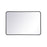 Elegant Decor Evermore Soft Corner Rectangular Mirror 27X40", Black