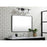 Elegant Decor Evermore Soft Corner Rectangular Mirror 27X40", Black