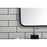 Elegant Decor Evermore Soft Corner Rectangular Mirror 27X40", Black