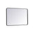 Elegant Decor Evermore Soft Corner Rectangular Mirror 27X40", Black