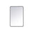Elegant Decor Evermore Soft Corner Rectangular Mirror 27X40", Black