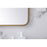 Elegant Decor Evermore Soft Corner Rectangular Mirror 27X40", Brass