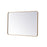 Elegant Decor Evermore Soft Corner Rectangular Mirror 27X40", Brass