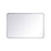 Elegant Decor Evermore Soft Corner Rectangular Mirror 27X40", Silver