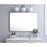 Elegant Decor Evermore Soft Corner Rectangular Mirror 27X40", Silver