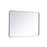 Elegant Decor Evermore Soft Corner Rectangular Mirror 27X40", Silver