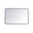 Elegant Decor Evermore Soft Corner Rectangular Mirror 28X42", Black