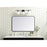 Elegant Decor Evermore Soft Corner Rectangular Mirror 28X42", Black