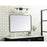 Elegant Decor Evermore Soft Corner Rectangular Mirror 28X42", Black