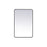 Elegant Decor Evermore Soft Corner Rectangular Mirror 28X42", Black