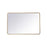 Elegant Decor Evermore Soft Corner Rectangular Mirror 28X42", Brass
