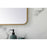 Elegant Decor Evermore Soft Corner Rectangular Mirror 28X42", Brass
