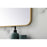 Elegant Decor Evermore Soft Corner Rectangular Mirror 28X42", Brass