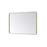Elegant Decor Evermore Soft Corner Rectangular Mirror 28X42", Brass