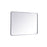 Elegant Decor Evermore Soft Corner Rectangular Mirror 28X42", Silver