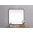 Elegant Decor Evermore Soft Corner Square Mirror 30X30", Black