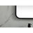 Elegant Decor Evermore Soft Corner Square Mirror 30X30", Black