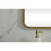 Elegant Decor Evermore Soft Corner Square Mirror 30X30", Brass