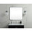 Elegant Decor Evermore Soft Corner Square Mirror 30X30", Silver