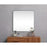 Elegant Decor Evermore Soft Corner Square Mirror 30X30", Silver