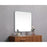 Elegant Decor Evermore Soft Corner Square Mirror 30X30", Silver