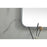 Elegant Decor Evermore Soft Corner Square Mirror 30X30", Silver