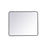 Elegant Decor Evermore Soft Corner Rectangular Mirror 30X36", Black